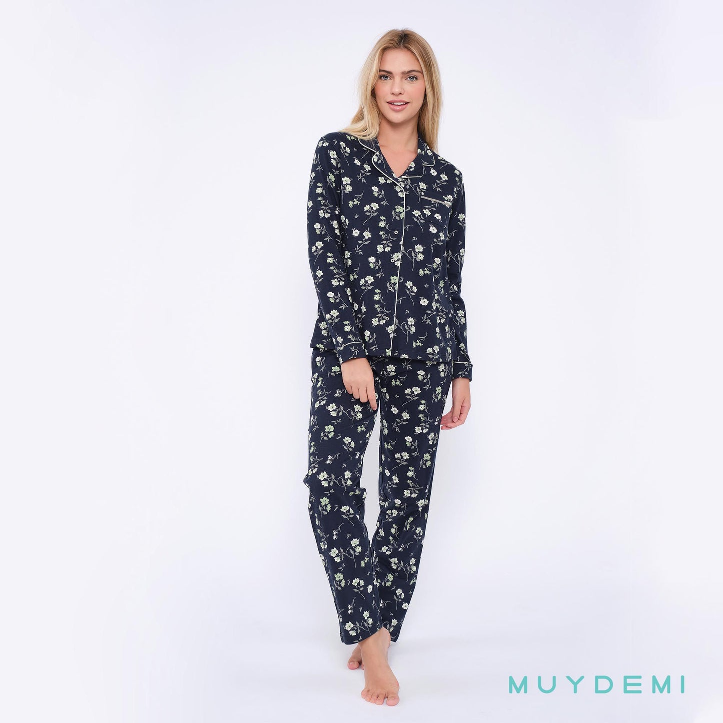 MUYDEMI PIGIAMA CON APERTURA AVANTI INVERNO 290020